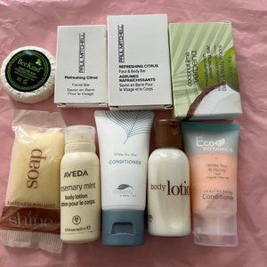 NEW- Travel Size Lotion, soap, conditioner, facial bars, etc Bundle